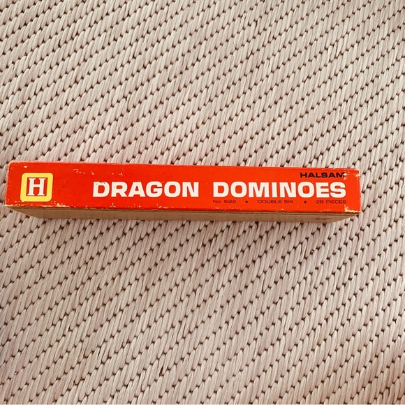 Vintage Halsam Dragon Dominoes Double six 28 pieces - Picture 4 of 7
